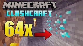 HOW TO GET A STACK OF DIAMONDS PER HOUR IN MINECRAFT!  CLASHCRAFT E06