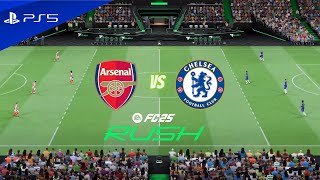 FC 25 RUSH | Arsenal Vs Chelsea Ft. Jesus, Saka, Palmer | Full Match Gameplay | PS5™