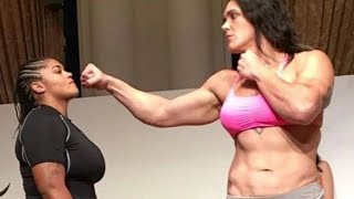 Is it Real? 245 lbs Woman Destroys Everybody in MMA - Gabi Garcia