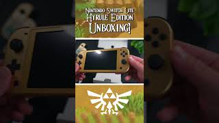 UNBOXING! Zelda Nintendo Switch Lite HYRULE Edition! 😍✨ #nintendoswitch #freeproduct