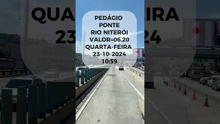 PEDÁGIO PONTE RIO NITERÓI #ponterioniteroi #riodejaneiro #niterói #pedágio #ecoponte #caminhoneiro