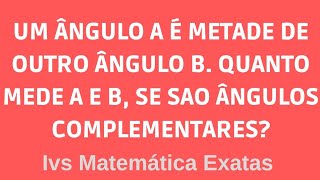 MATEMÁTICA. ÂNGULOS. QUESTÃO DE CONCURSOS  E PROVAS.  Ivs Matemática Exatas.