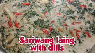 Laing with dilis / lutong bahay