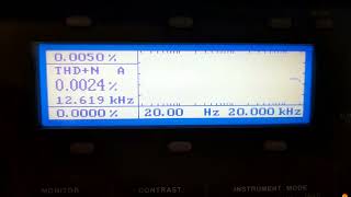 Total Harmonic Distortion sweep of a Yamaha M4 power amplifier