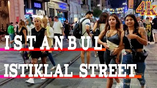 Istanbul Walking Istiklal Street  2022 Istanbul 4k UHD 60FPS l #istiklal4kvlog #istanbul4k #turkey