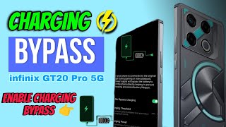 How to enable charging bypass in infinix gt20 pro phone | infinix gt 10 pro bypass charging