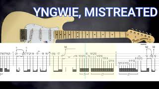 Yngwie M, Mistreated lesson in tabs