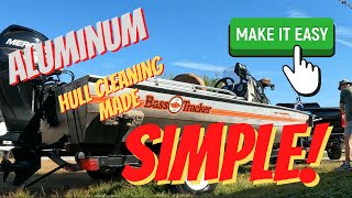 How To: Aluminum Boat Hull Cleaning Made Simple on your Bass Tracker Heritage / Classic XL