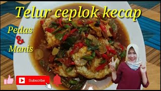 Resep telur ceplok kecap || masakan sederhana