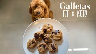 RECETA FIT Y KETO FRIENDLY GALLETAS CON NUECES PROTEINA Y CHOCOLATE