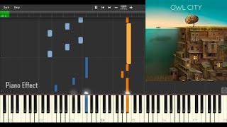 Owl City - Dreams and Disasters (Piano Tutorial Synthesia)