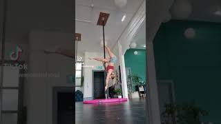 advanced pole trick - pole dancing - pole combo