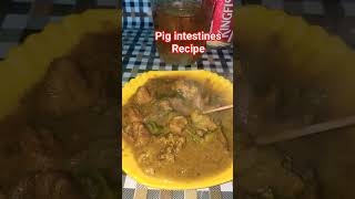 Pig intestines recipe (Pork) #shortsvideo #ytshorts #youtubeshorts #cr7 #trending #recipe #pork