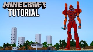 MINECRAFT : How To Build EVA-02 From Neon Genesis Evangelion 新世紀エヴァンゲリオン