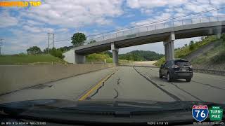 Carpentertown to Sharpsburg - In a Rush - Dash Cam Timelapse