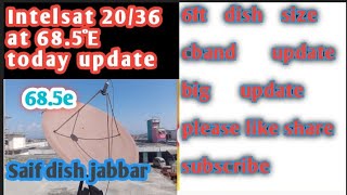 how to set Intelsat 20/36 at 68.5°E..today update..please like shaer and subscribe.