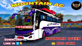 Mountain Queen Bus Skin for Bus Simulator Indonesia || Mountain AC Bus skin For Bussid 3.7.1👇