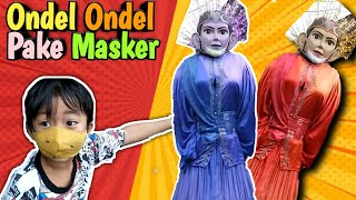 Ondel Ondel Pakai Masker Vs Kak Biyan Jalan Maju Mundur Kayak Setrikaan 🤣