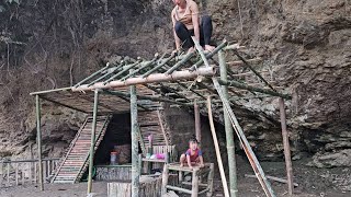 built a bamboo kitchen, single mother