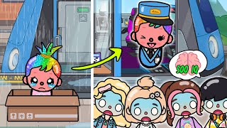 Poor Genius Girl Grow Up In Train | Toca Life Story |Toca Boca