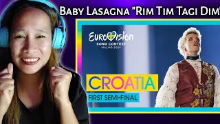 Baby Lasagna - Rim Tim Tagi Dim ( Live ) Croatia 🇭🇷 | First Semi-Final | Eurovision 2024 | Reaction