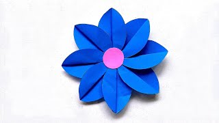 Cara membuat bunga kertas mudah | Easy origami flowers