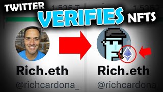 Twitter NFT Verification!? How it will work...NFTs for Newbies