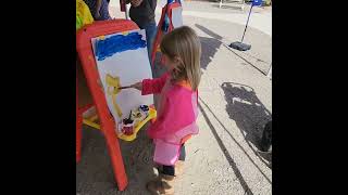 my kiddo painting