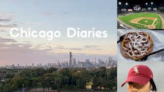 Chicago Diaries • white sox baseball game vlog, ft. footlong hotdog, funnel cake, parmesan fries