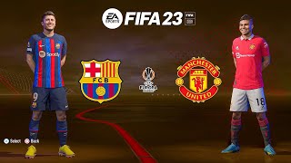 FIFA 23 FC Barcelona vs Manchester United Full Match