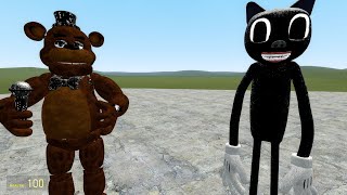 Freddy Fazbear vs Trevor Henderson creatures Gary's Mod