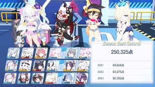 【ブルアカ】合同火力演習 (前回) - 射撃演習250,325 記録用【ブルーアーカイブ】