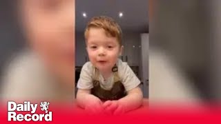 Three-year-old's TikTok cooking tutorials watched by millions as cheeky passion for food goes viral