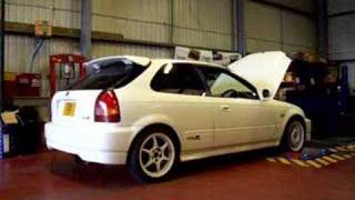 Honda Civic EK9 Type R on rolling road