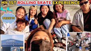 My 1st rolling skate experience🛼🛼🤩 || location📍price🤑??😱😱 #rollingskate