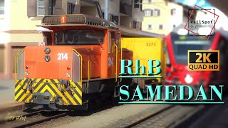 SAMEDAN RHB BAHNHOF & POSTZUG   [QHD/2K]