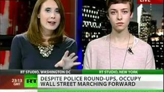 Occupy Wall Street// marches One with support///mp4