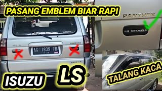 cara pasang emblem talang kaca isuzu panter #otomotif