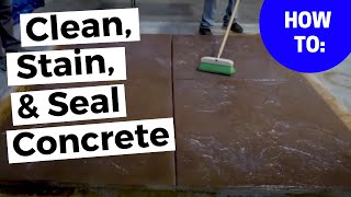 How to Prep Stain and Seal Concrete with Classic Coatings