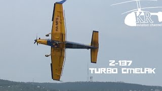 Spraying airplane demo at Budaörs Airshow 2018