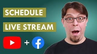 Schedule a live stream on YouTube and Facebook (EASY with Melon)