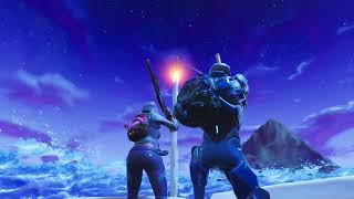 Rocket ship Launching in Fortnite and getting attacked by Aliens