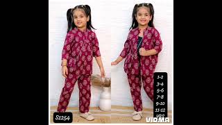 Cotton Kids 7 Button Peplum Coord Set
Printed Top & Pant Coord Set