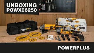 POWERPLUS - Unboxing the POWX06250 angle grinder