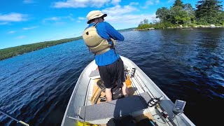 Northern Ontario Jon Boat Lake Fishing