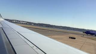 Southwest airlines plane taking off at runway one  At DCA!￼