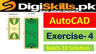 Autocad exercise 3 batch 10 solution digiskills // digiskills autocad exercise  3 batch 10