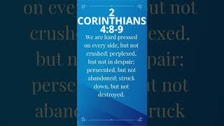 Daily Bible Verse - 2 Corinthians 4:8-9 – October 16, 2023