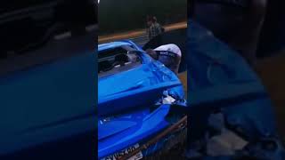 2024 New Mustang GT Crash 🥺#viral #trending #shorts #trend  #youtubeshorts #car #ytshorts