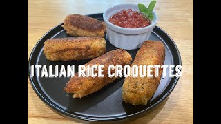 ITALIAN RICE CROQUETTES just like Arancini, only easier!